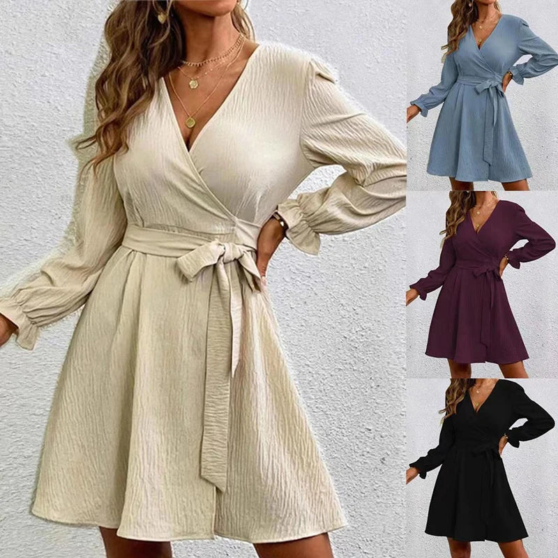 Semmy - Elegant and Timeless Wrap Dress with V-Neck