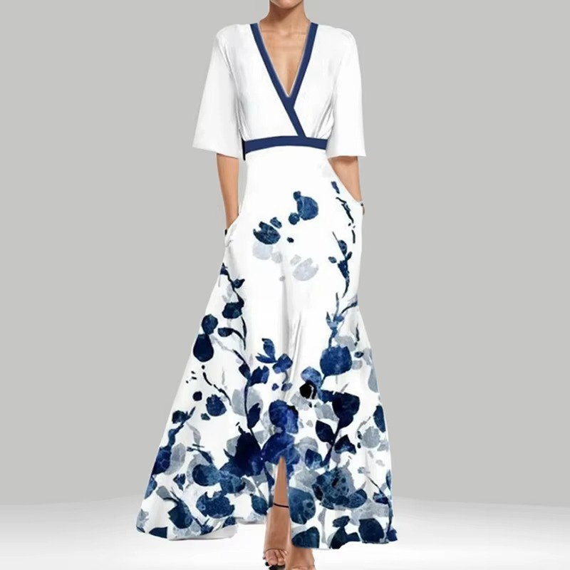 Lina™ - Elegant Floral Dress - Feel Confident