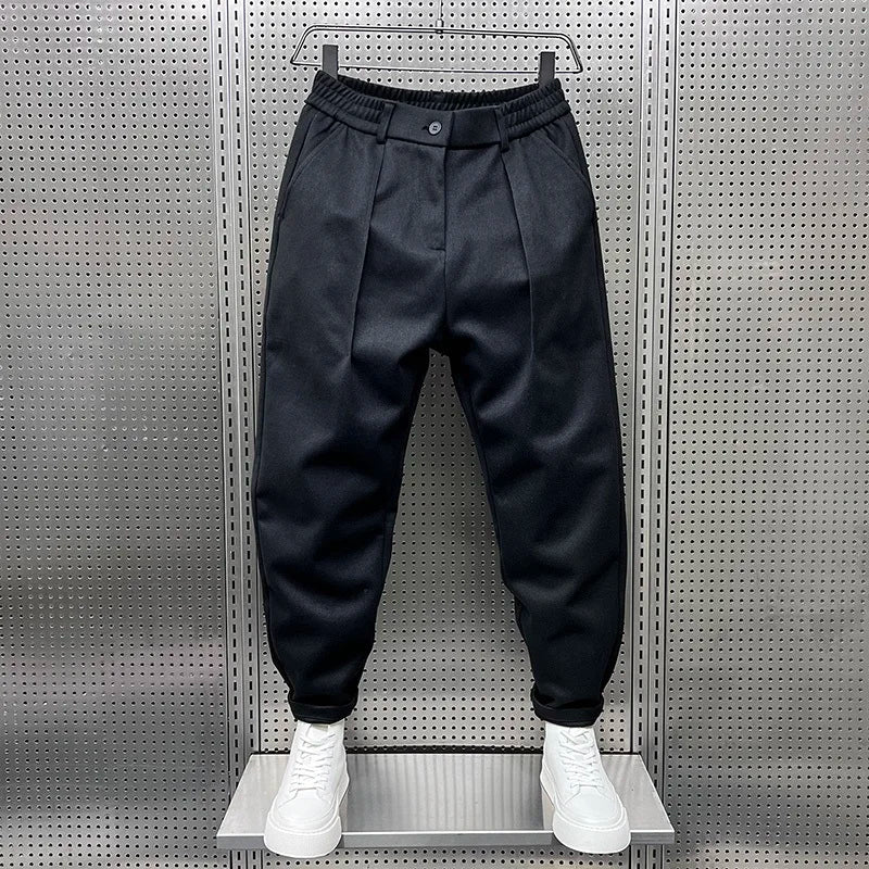 Marcin™ | Elegant Trousers with a Melange Effect