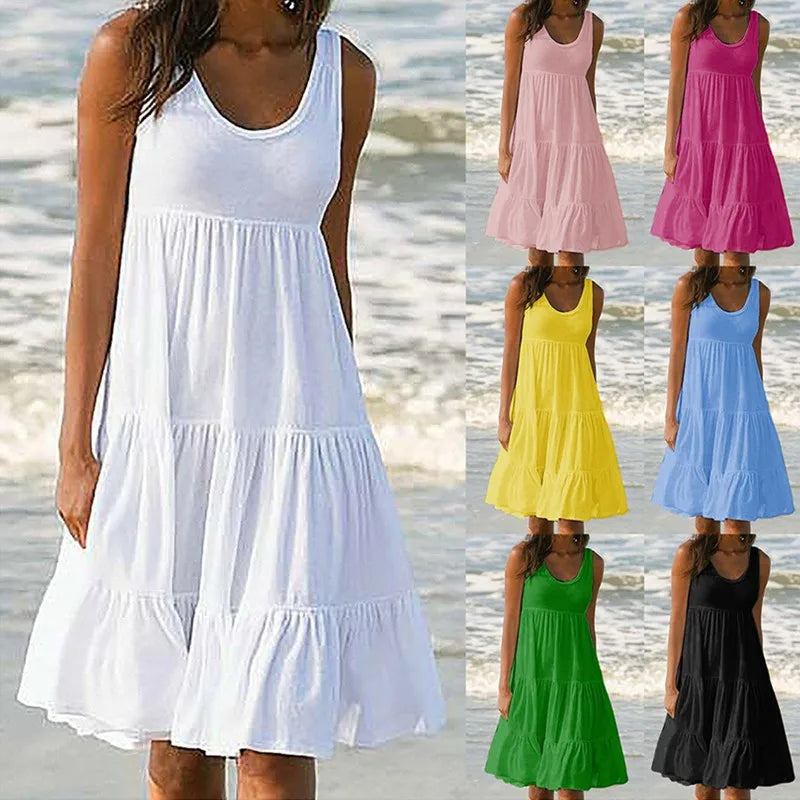 Layla™ - Boho Sleeveless Mini Dress