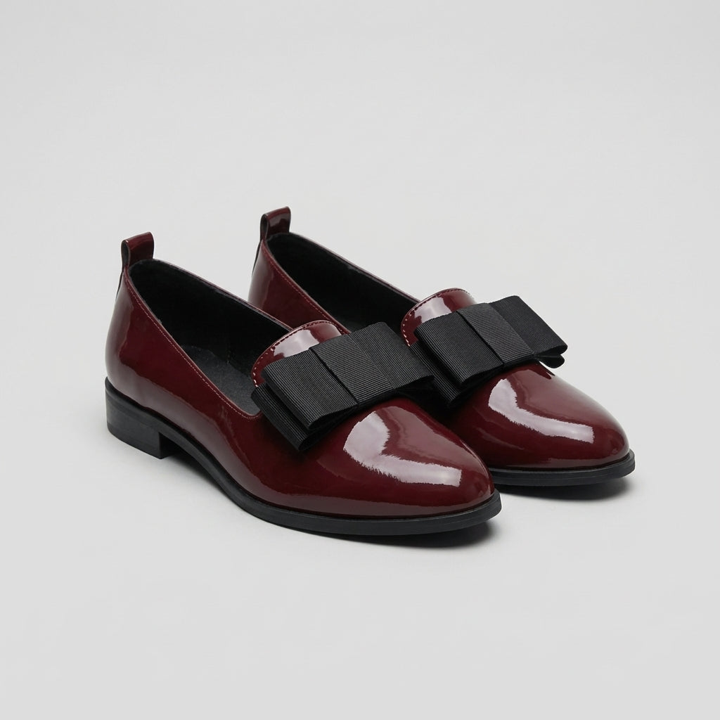Lily | Women’s Orthopedic Pointed Toe Bow Detail Loafers