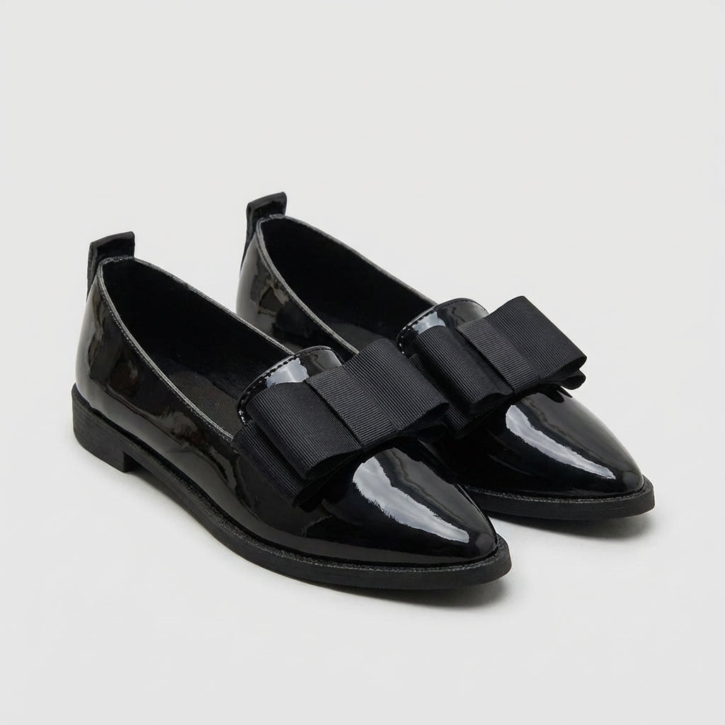 Lily | Women’s Orthopedic Pointed Toe Bow Detail Loafers
