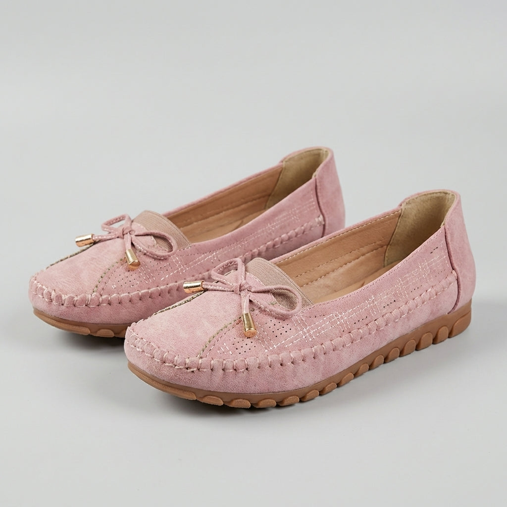 Madison | Women’s Orthopedic Perforated Bow Comfort Loafers