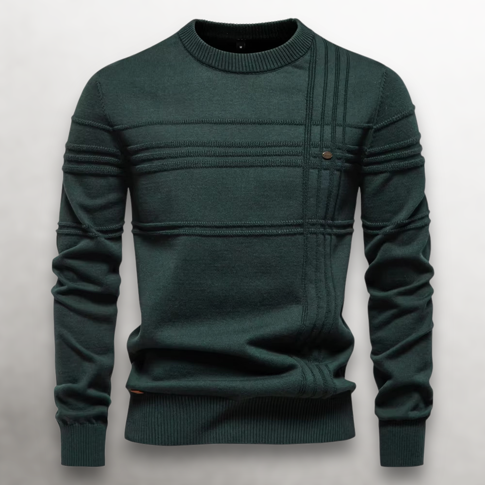 Mugur – Round Neck Pullover Knitted Sweater