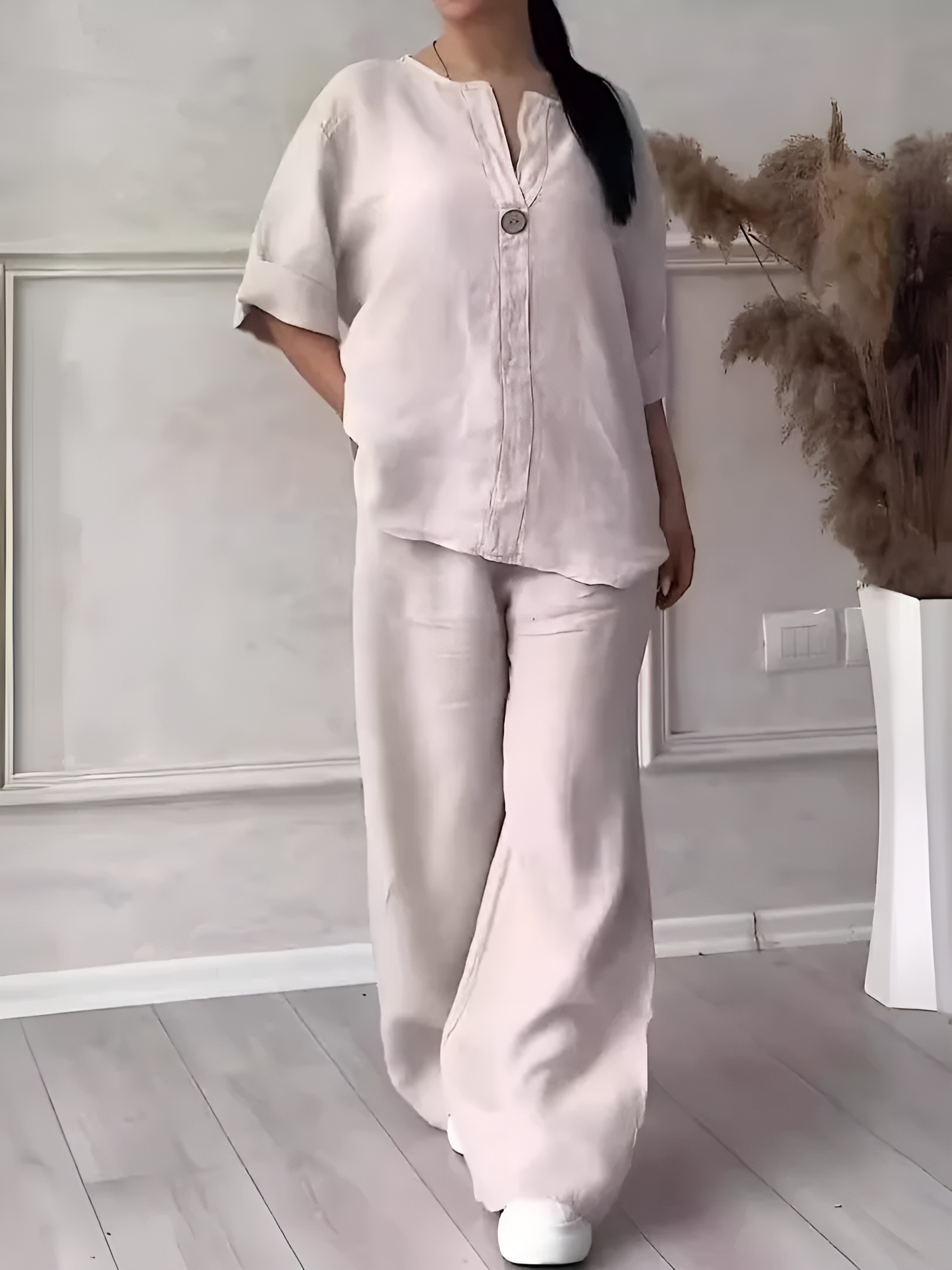 Maria | Unstructured Linen Set