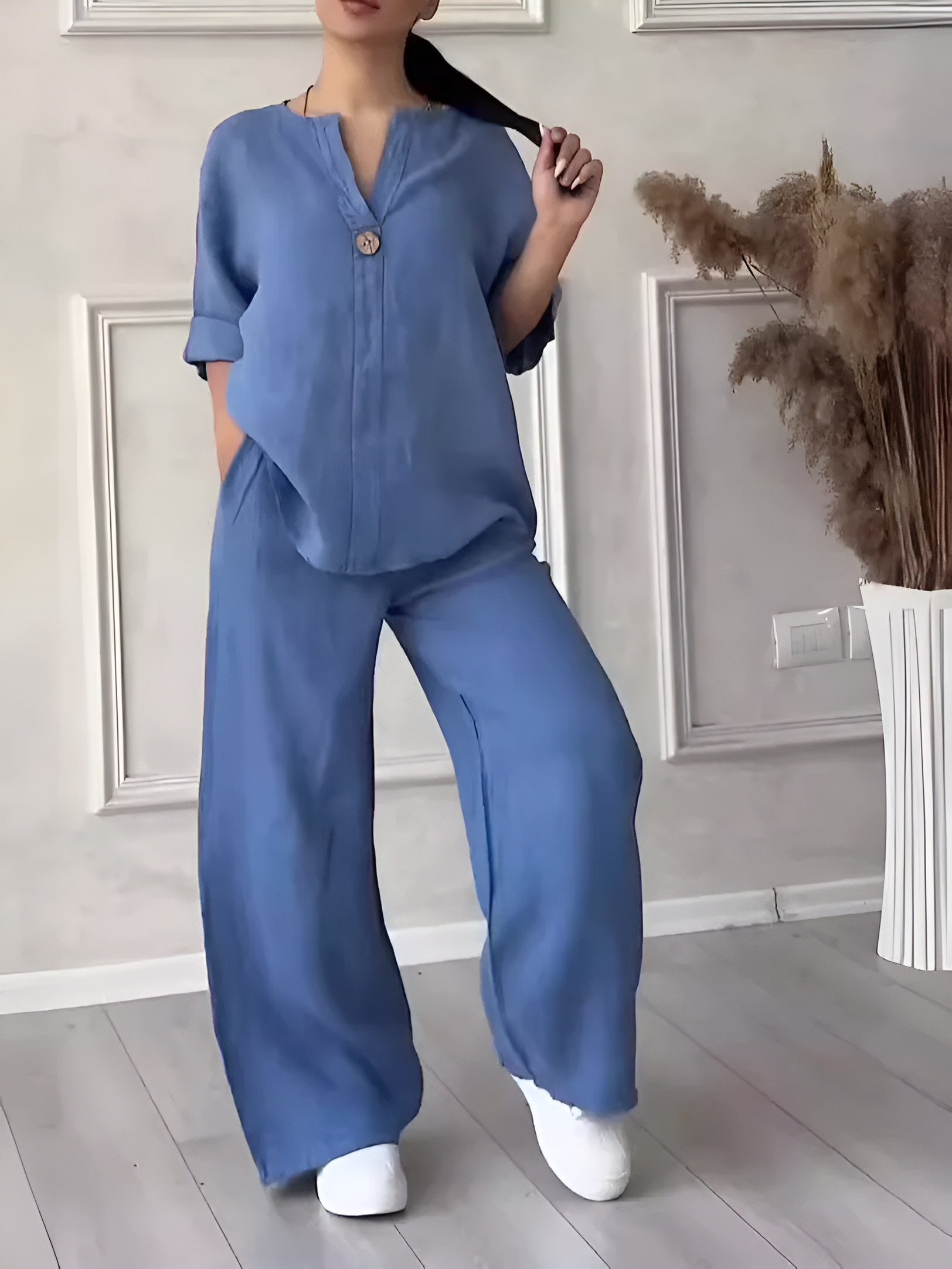 Maria | Unstructured Linen Set