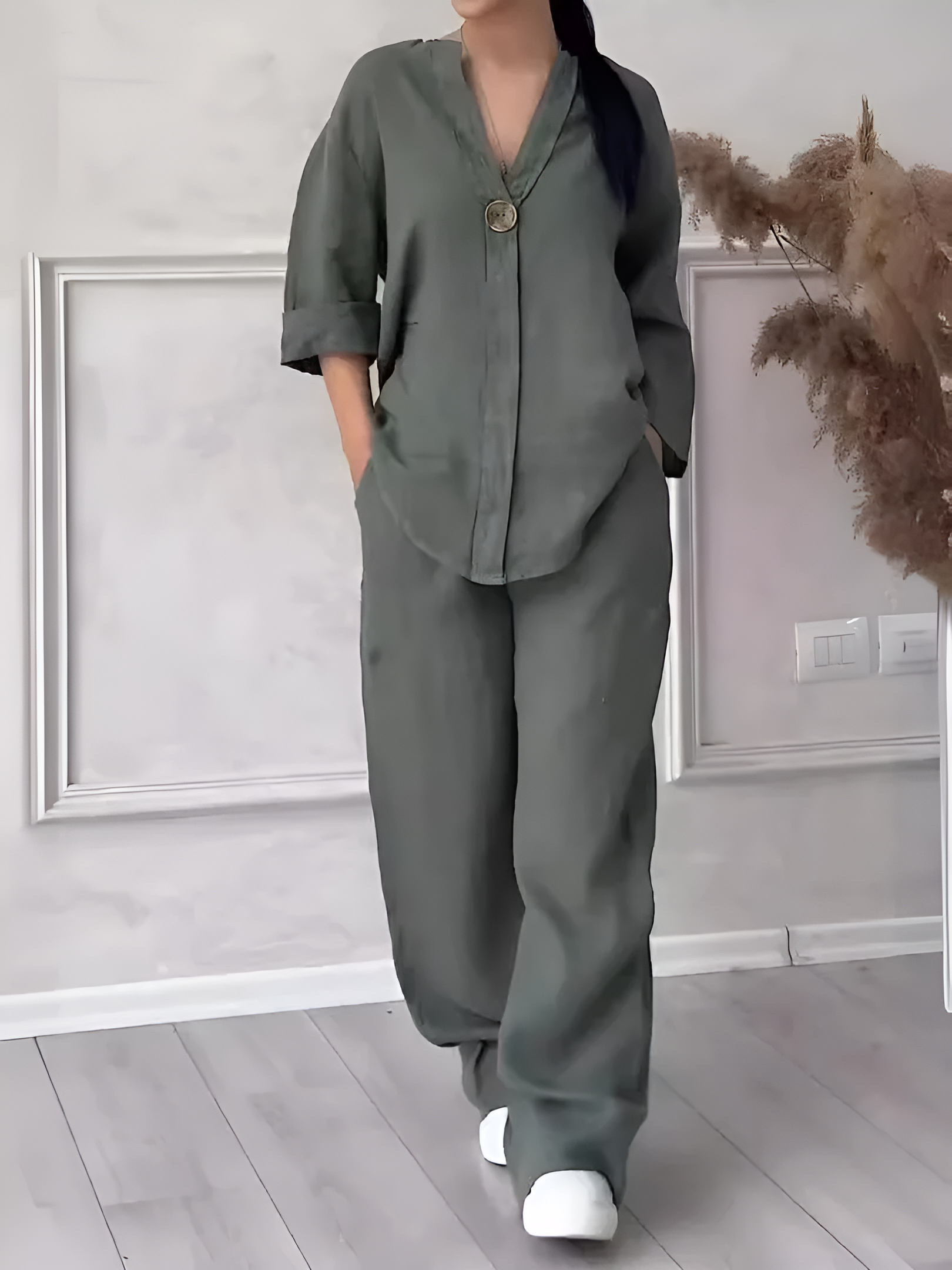 Maria | Unstructured Linen Set