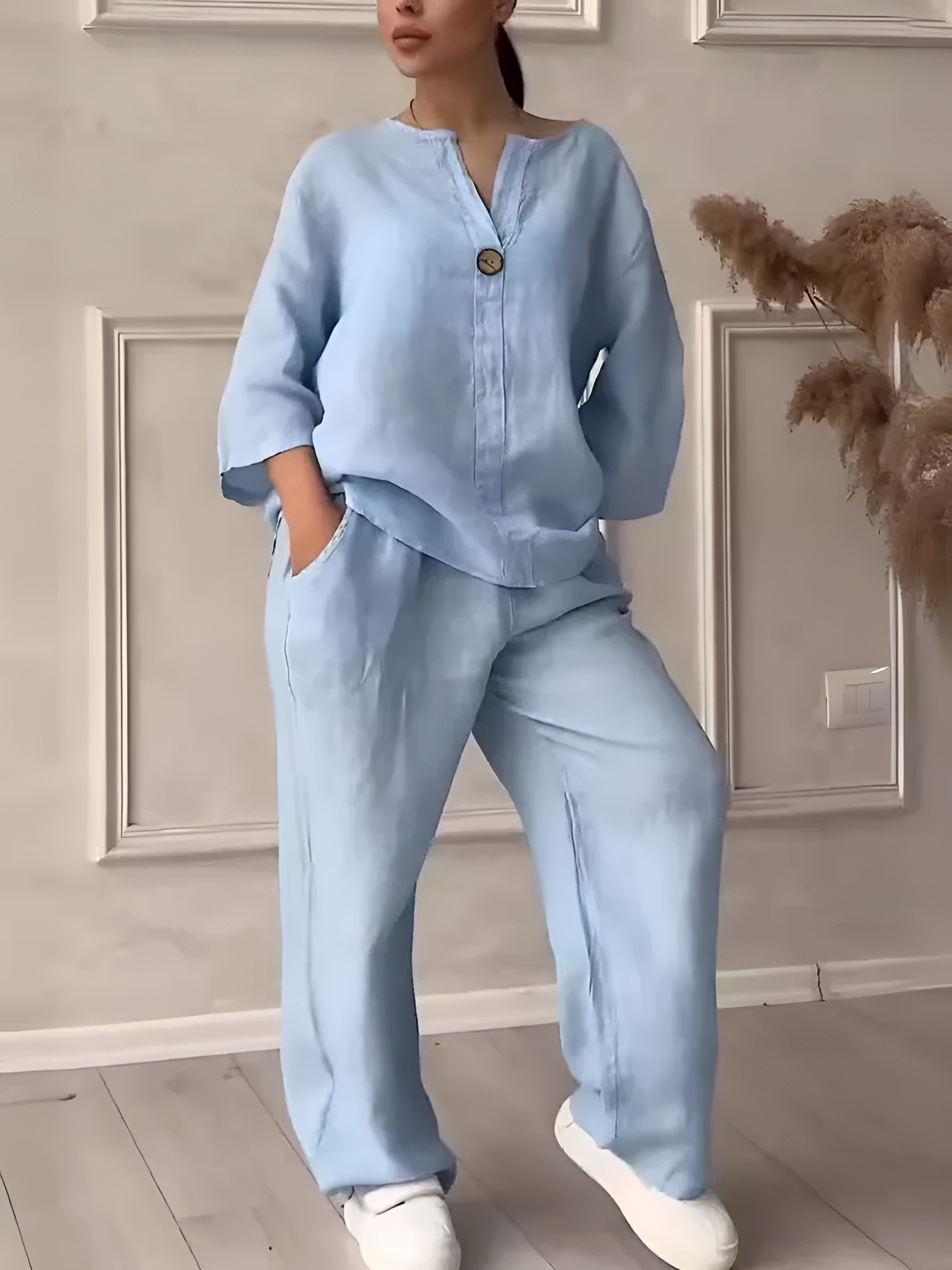 Maria | Unstructured Linen Set