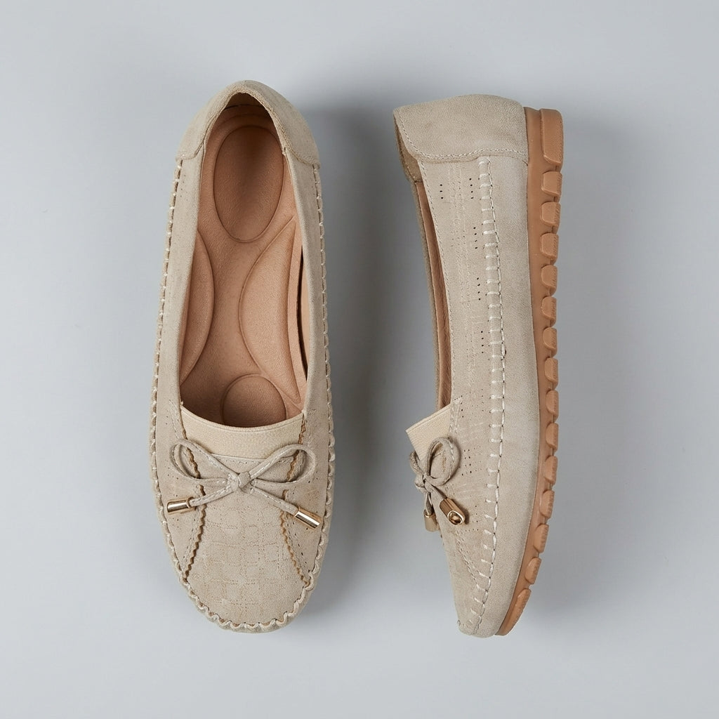 Madison | Women’s Orthopedic Perforated Bow Comfort Loafers