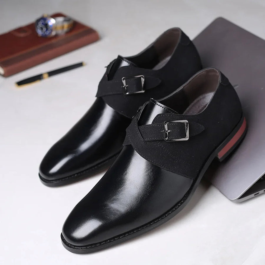 Evelyn - Buckle Suede Loafer
