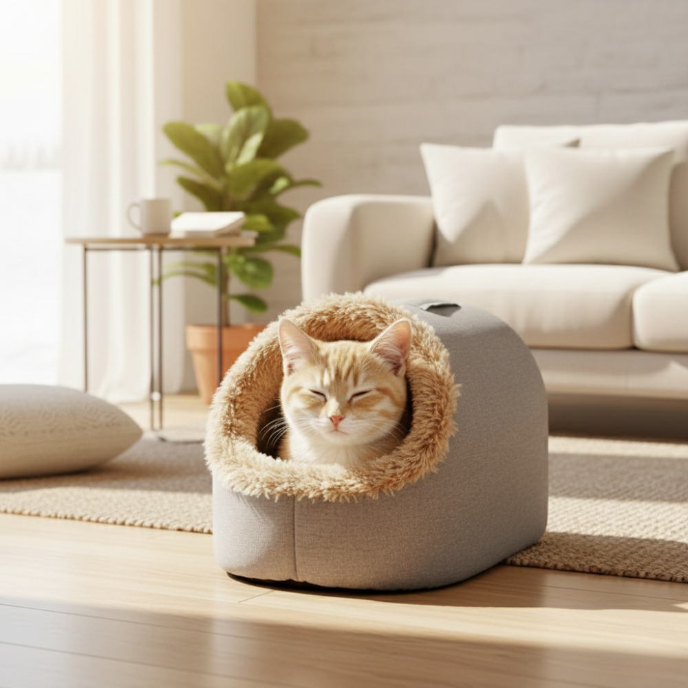 Cavina – Insulated Cave Bed for Small Pets
