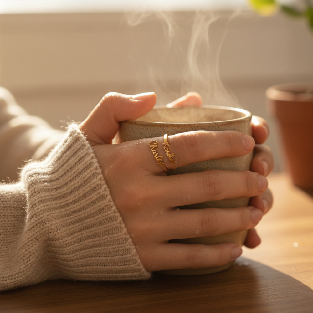 Aurelya – Customized Name Ring (50% Off)