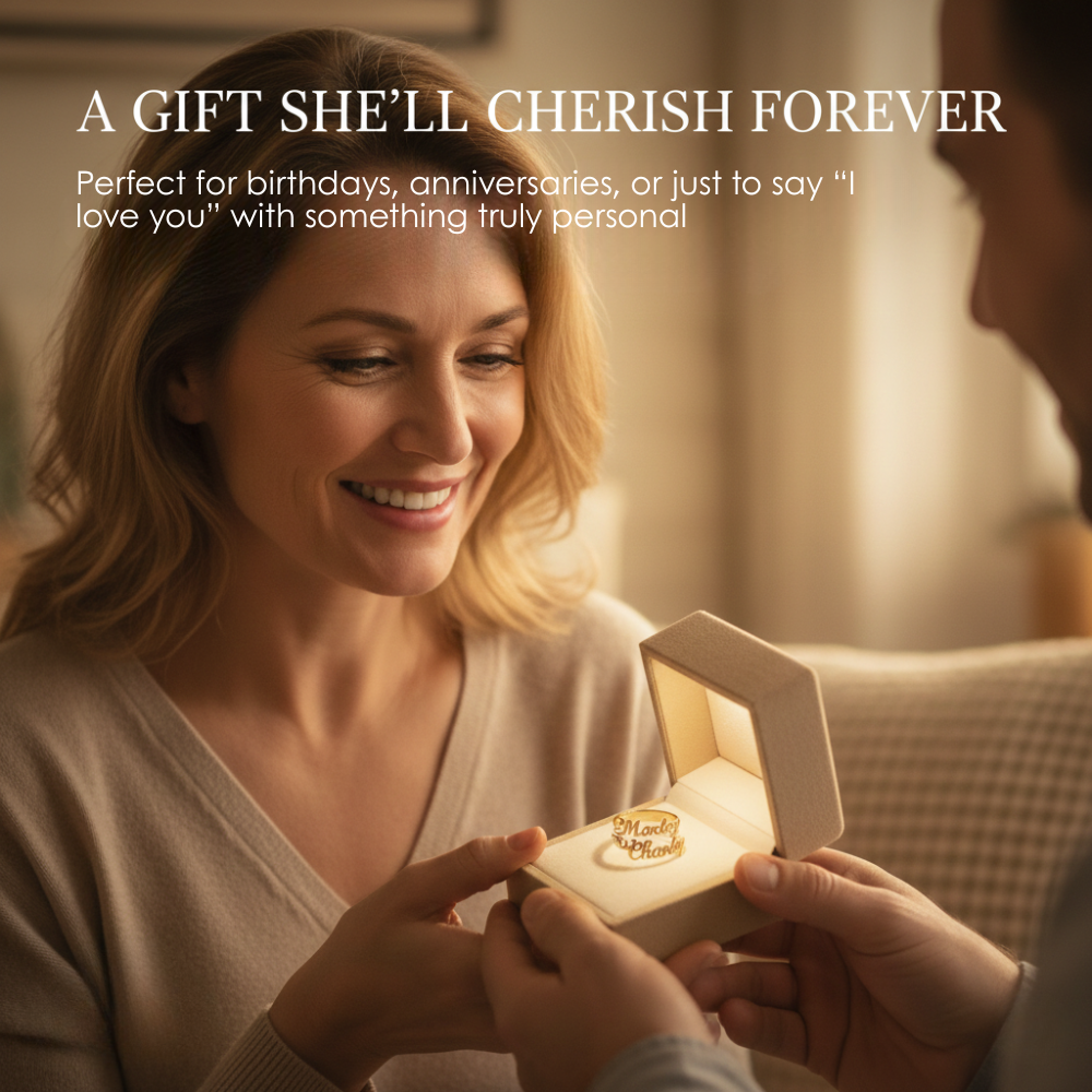 Aurelya – Customized Name Ring (50% Off)