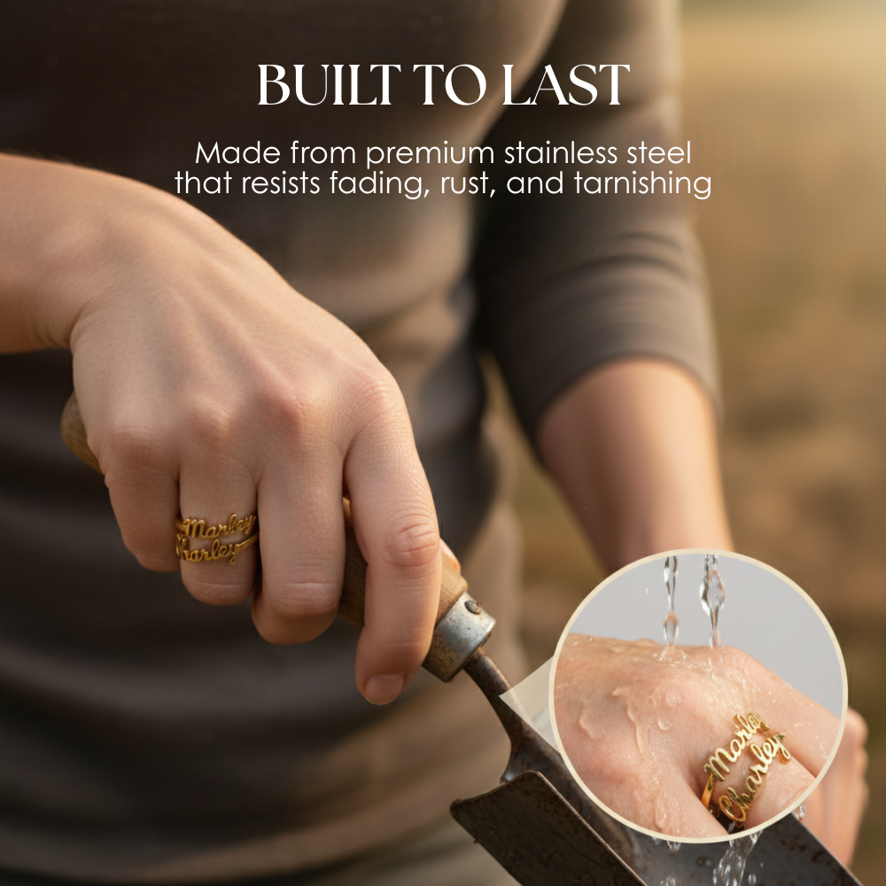 Aurelya – Customized Name Ring (50% Off)