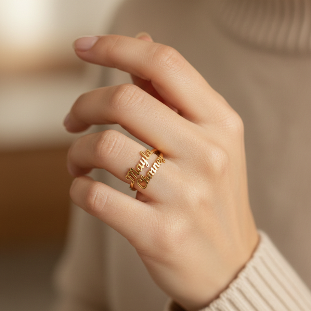 Aurelya – Customized Name Ring (50% Off)