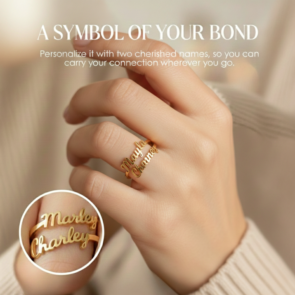 Aurelya – Customized Name Ring (50% Off)