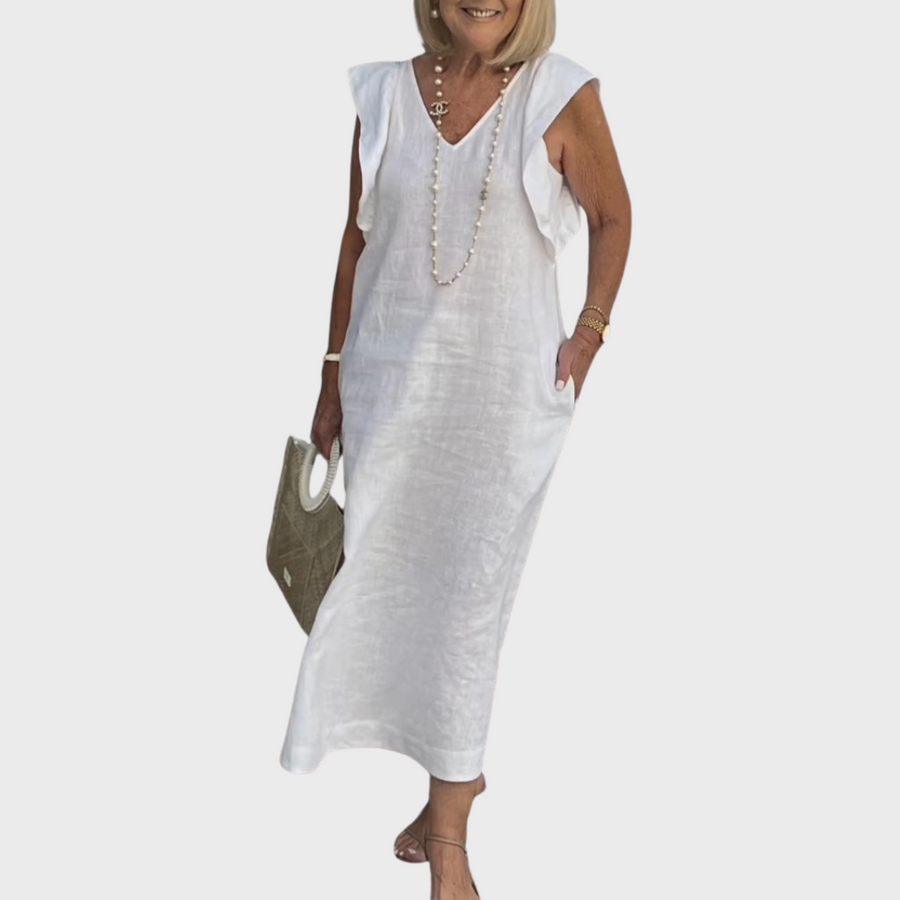 Alexis | Women's Sleeveless Pocket Maxi Casual Dress