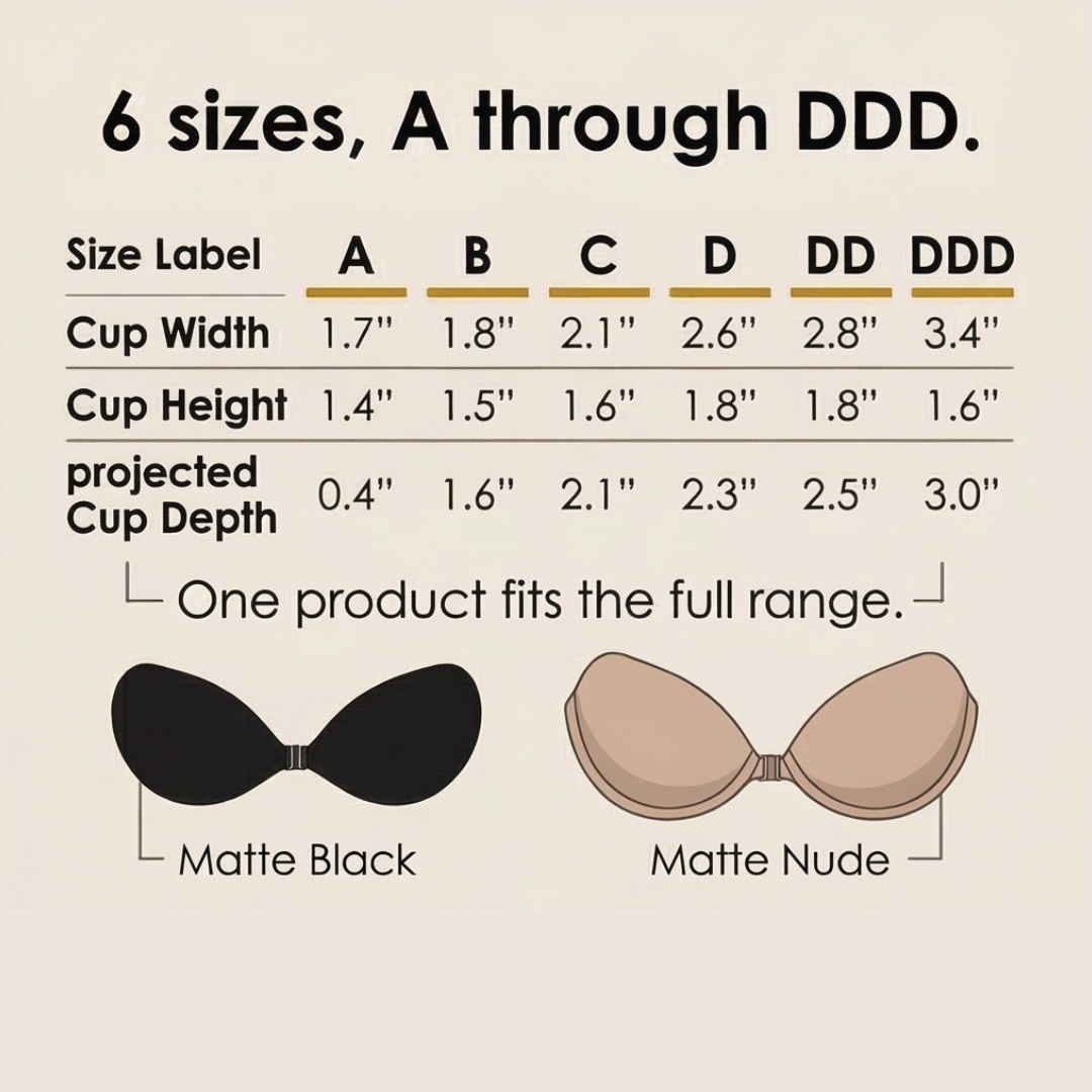 Liftara – Invisible Adhesive Push Up Bra