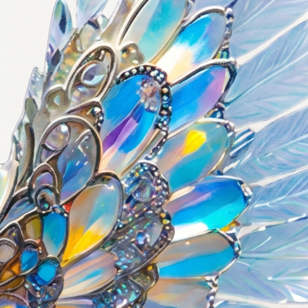 Lumara – Iridescent bluebird suncatcher ornament