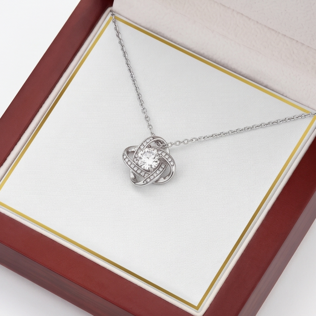 Adoria – "To My Daughter" love knot necklace gift set