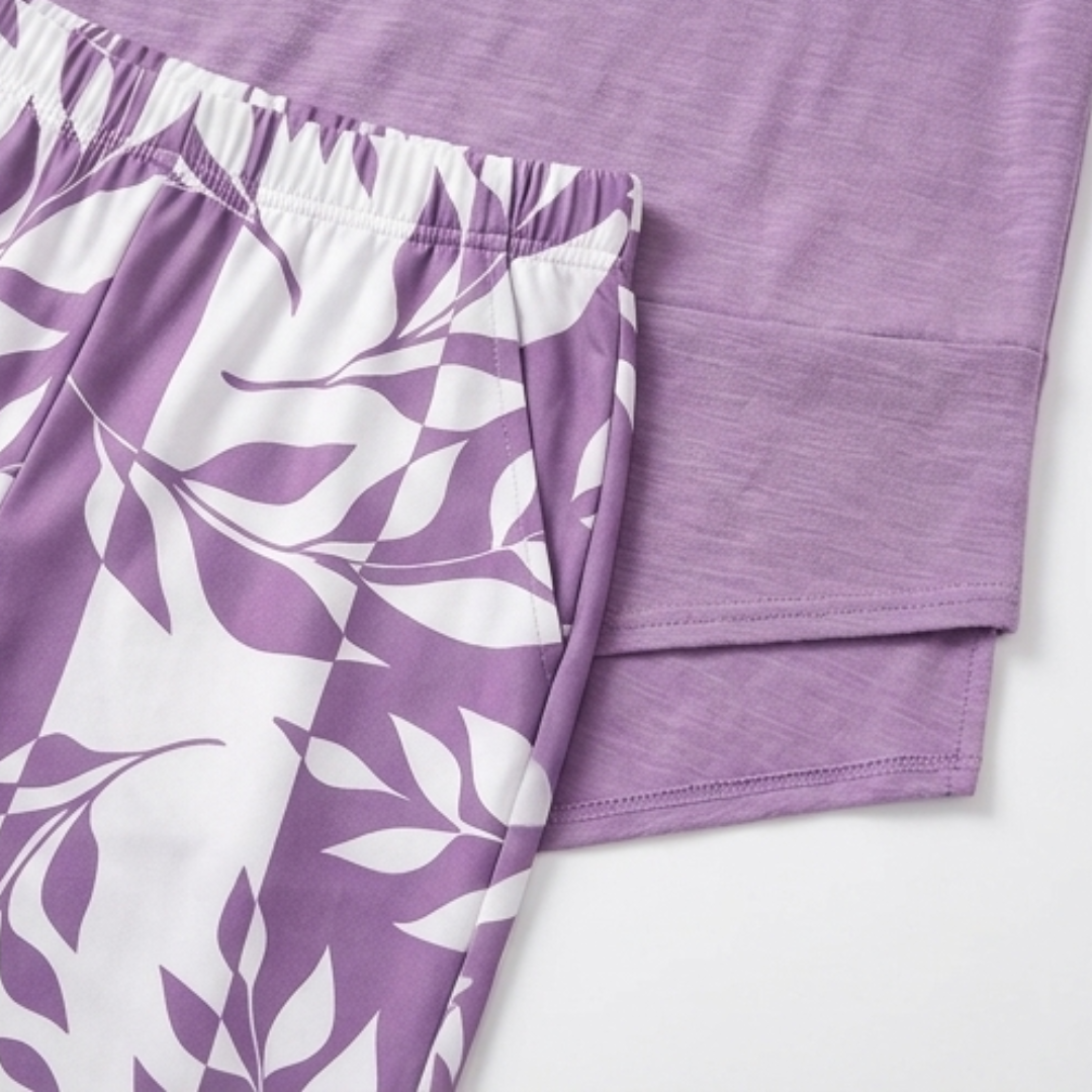 Lunavia – Asymmetric Tunic and Wide Leg Pants Set