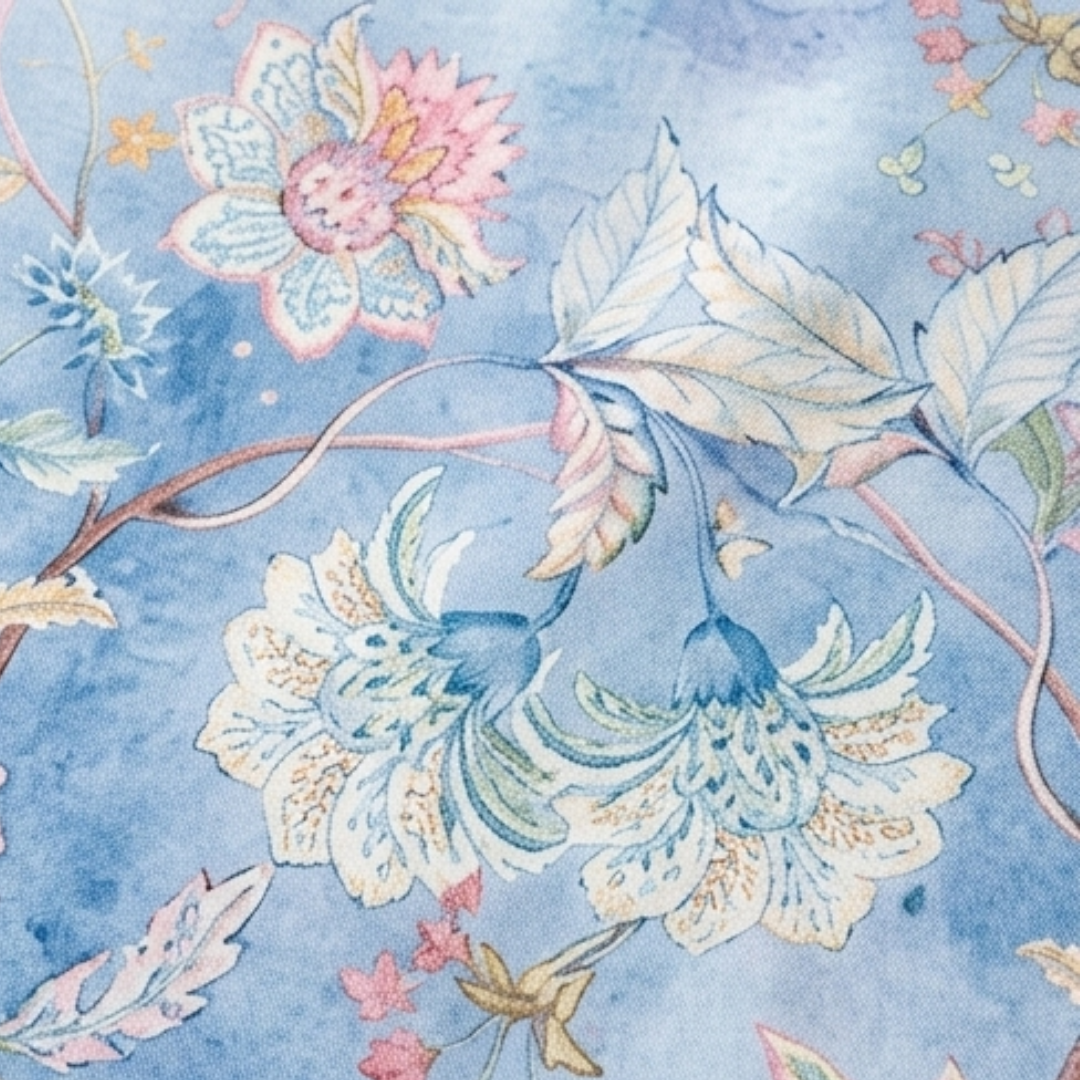 Florenza – Watercolor Floral V-Neck Blouse