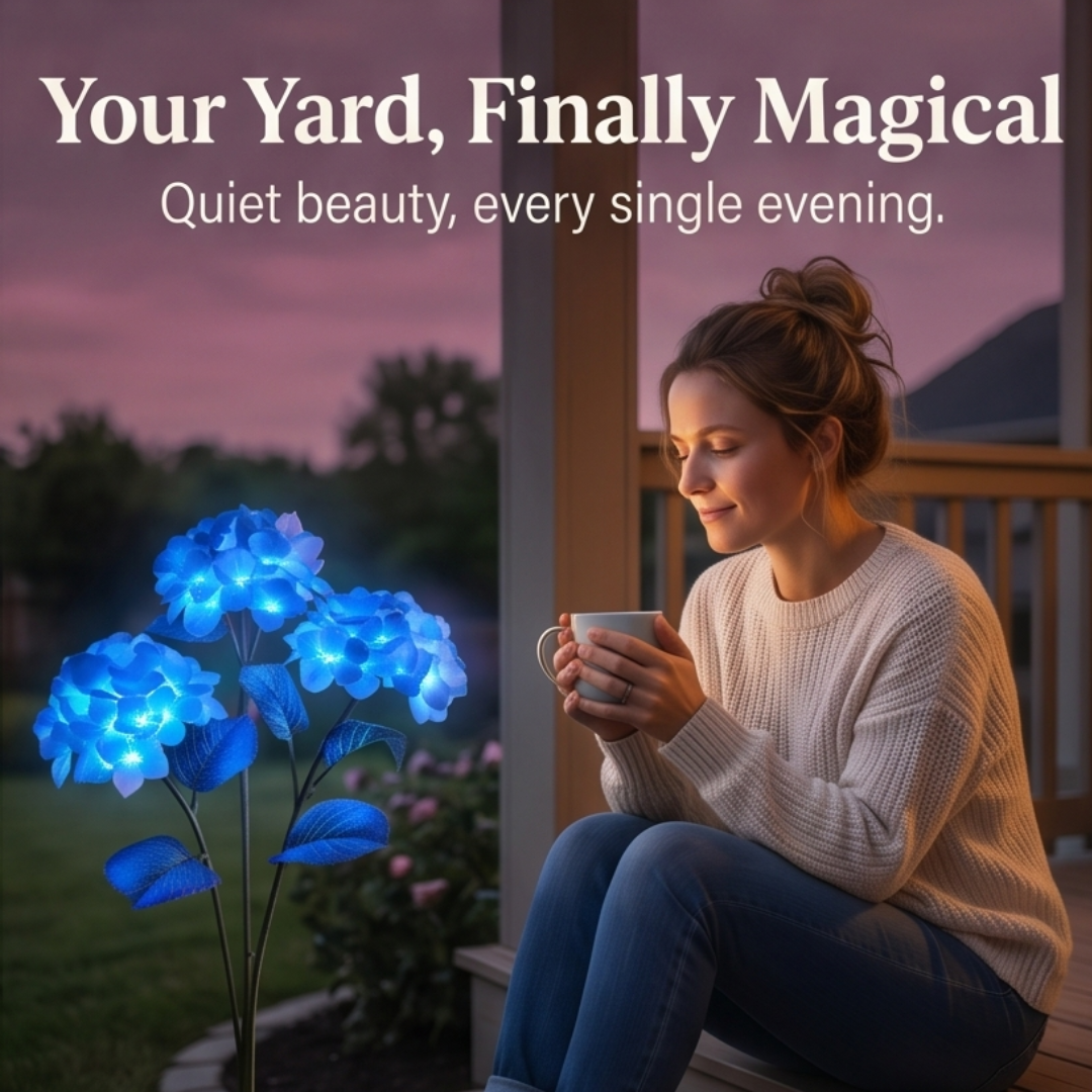 Lumelle – Solar Hydrangea Garden Lights (2-Pack)