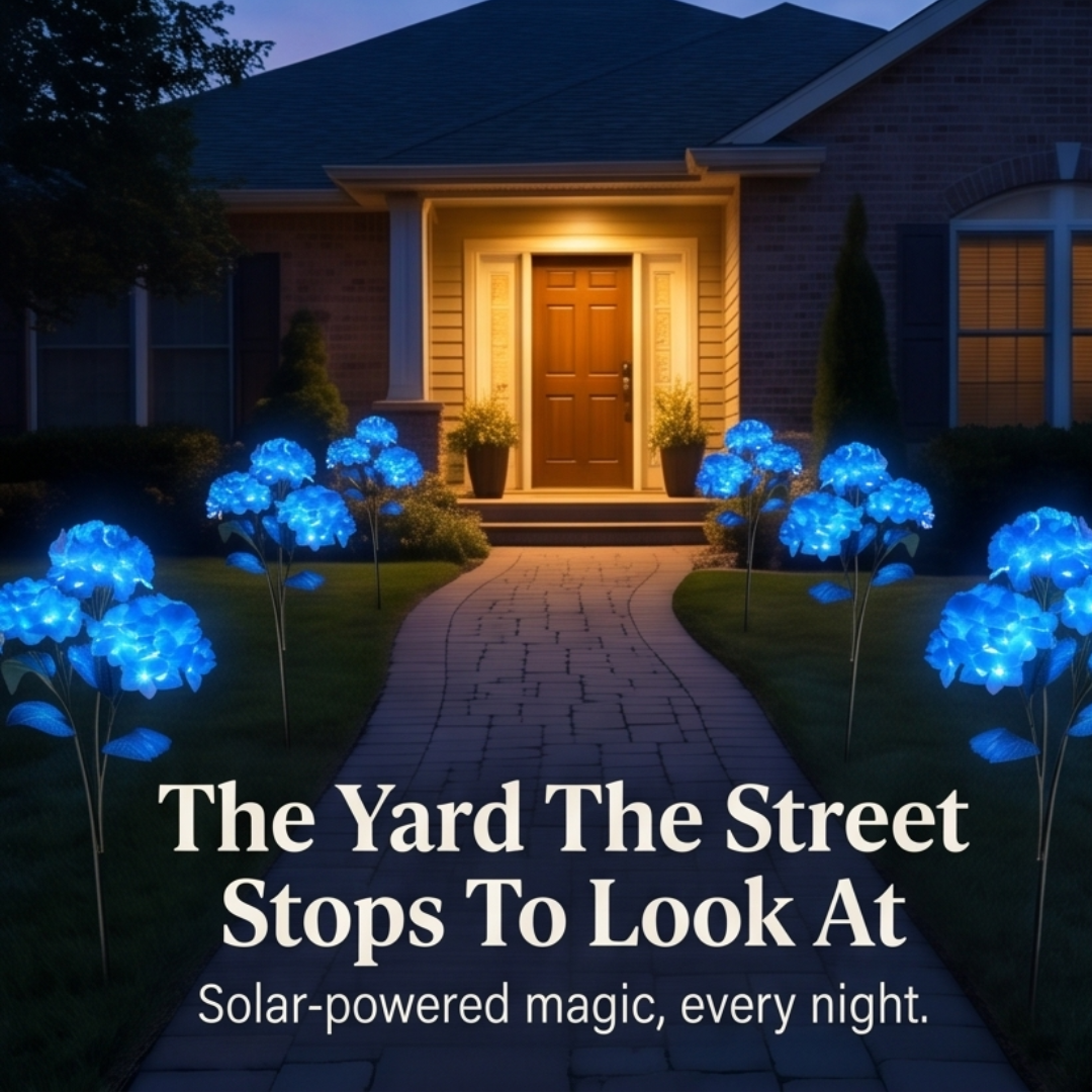 Lumelle – Solar Hydrangea Garden Lights (2-Pack)
