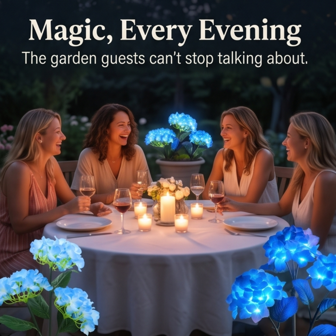 Lumelle – Solar Hydrangea Garden Lights (2-Pack)
