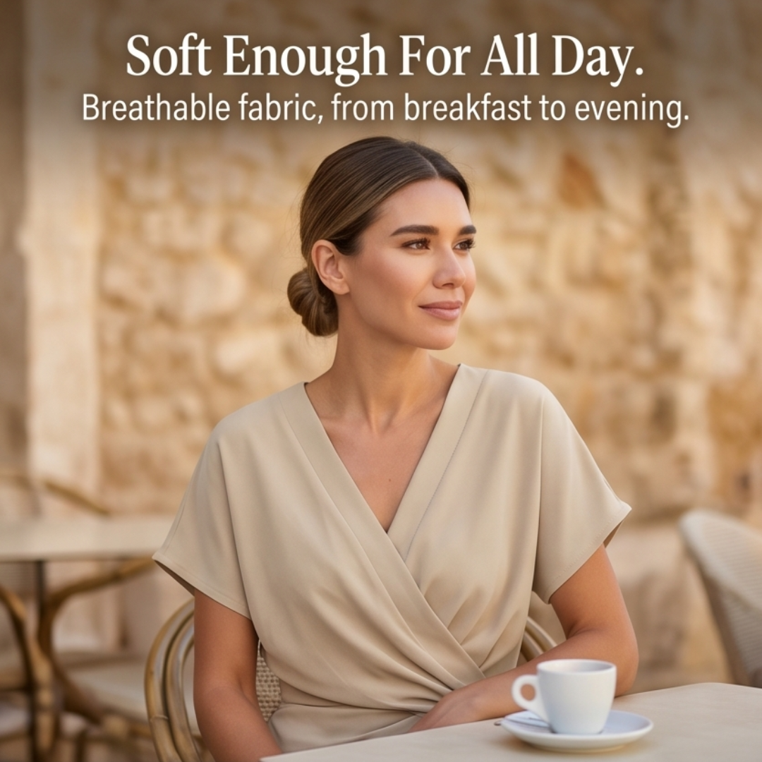 Florenza – Women's Wrap-Front Two-Piece Set