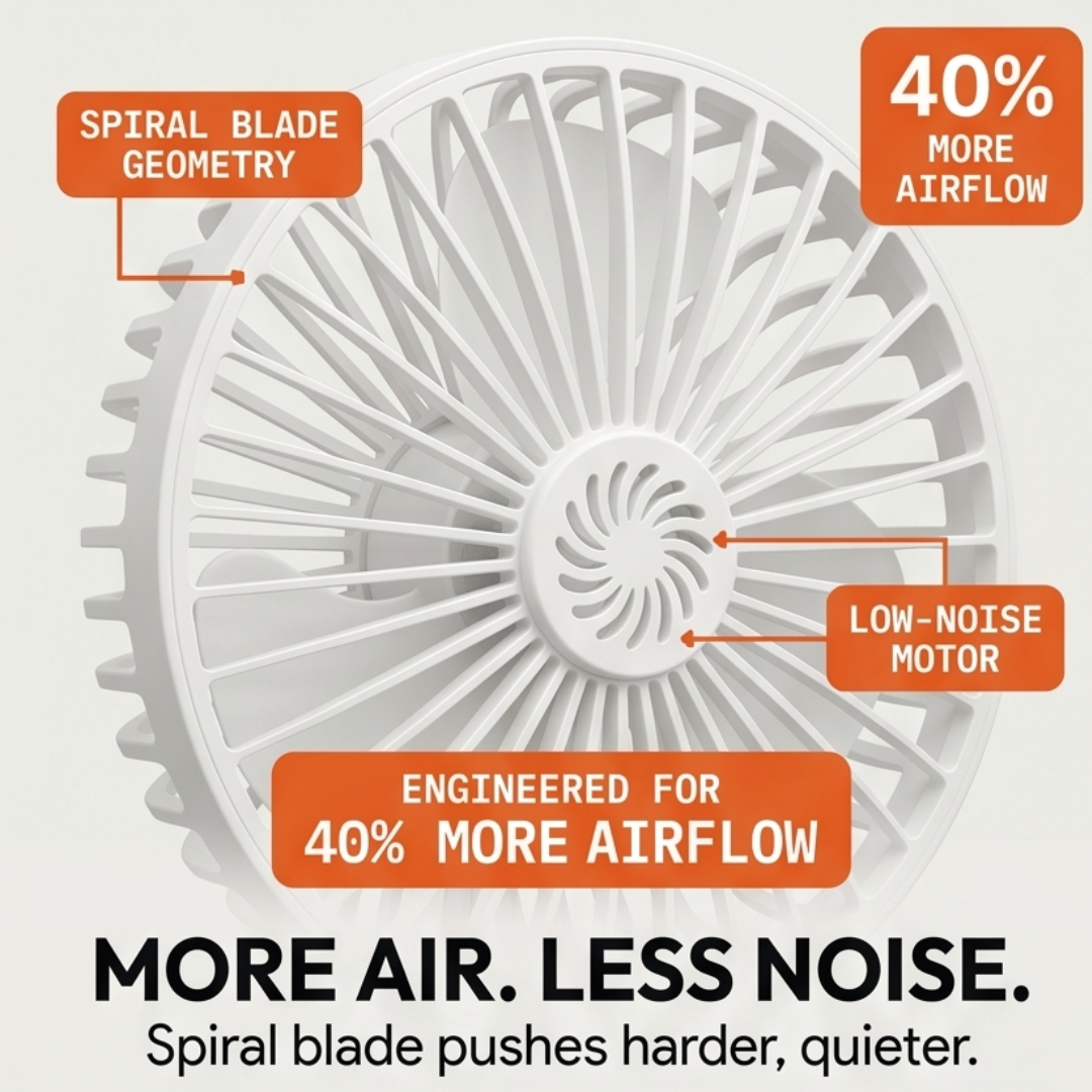 Breezely – Plug-In Mini Fan with Flexible Neck