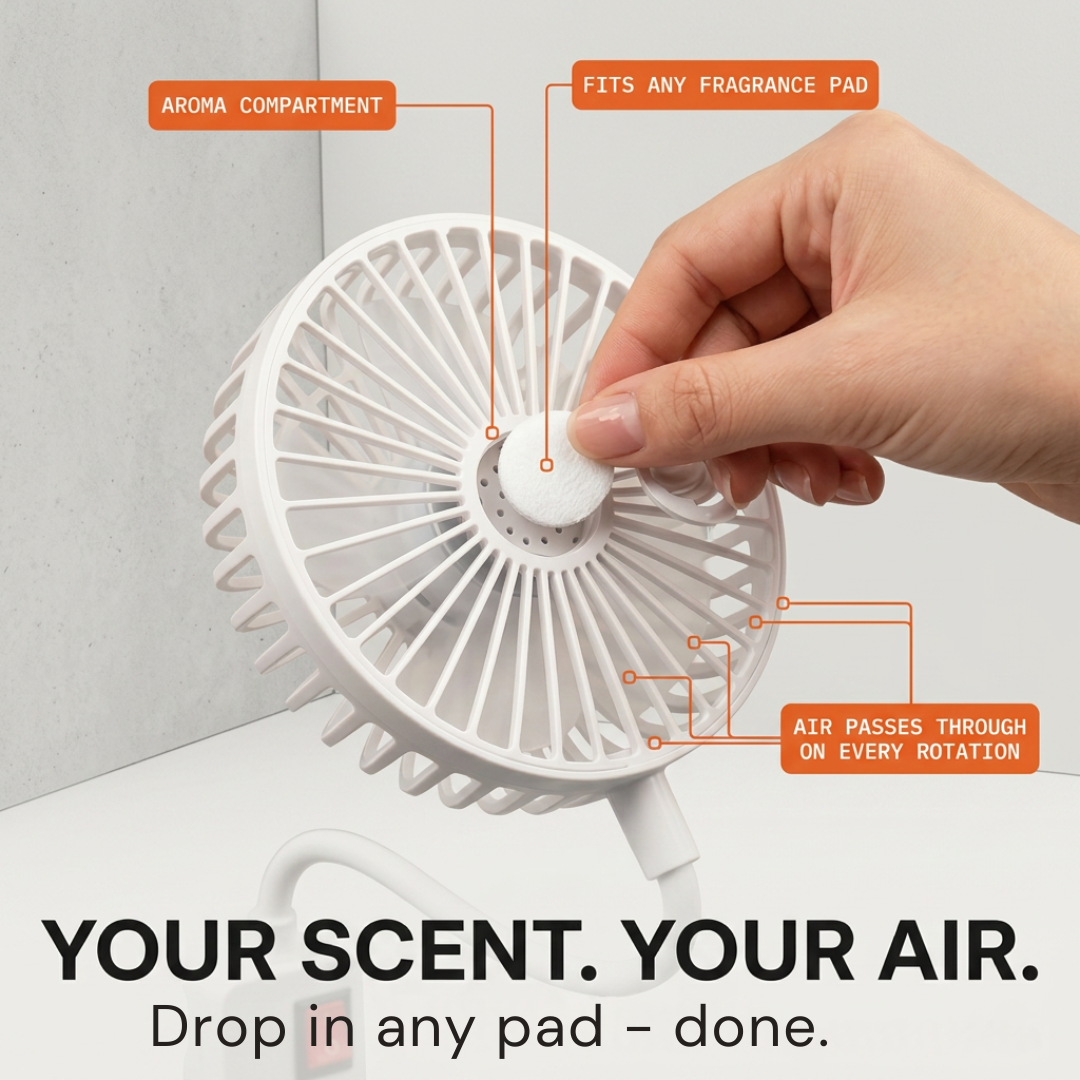 Breezely – Plug-In Mini Fan with Flexible Neck