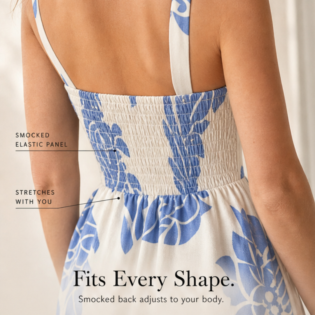 Florenza – Women's Floral Midi Summer Dress