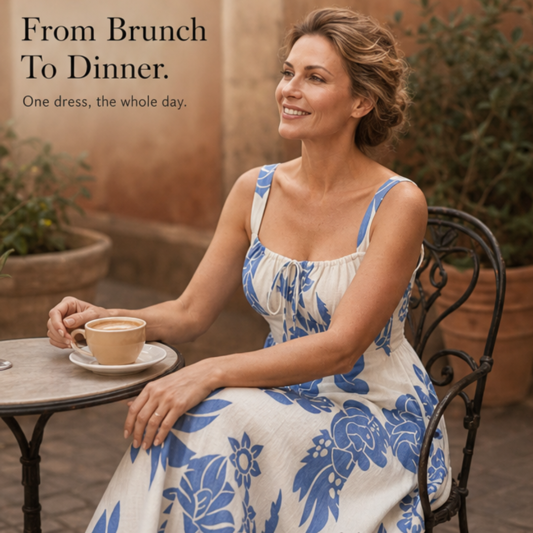 Florenza – Women's Floral Midi Summer Dress