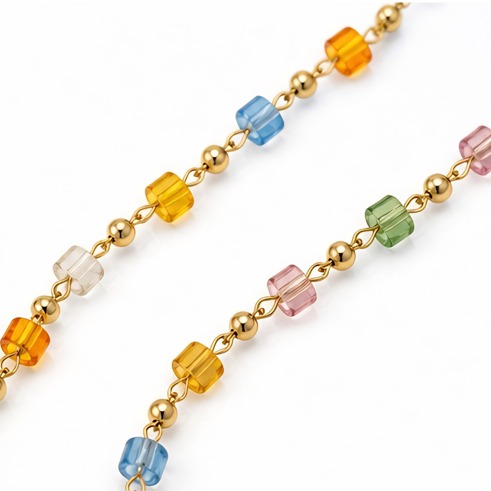 Lumora – Rainbow Cross Pendant Necklace
