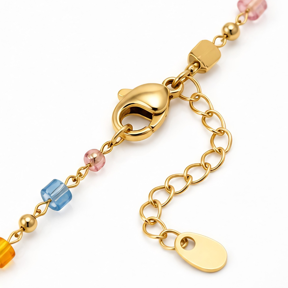 Lumora – Rainbow Cross Pendant Necklace