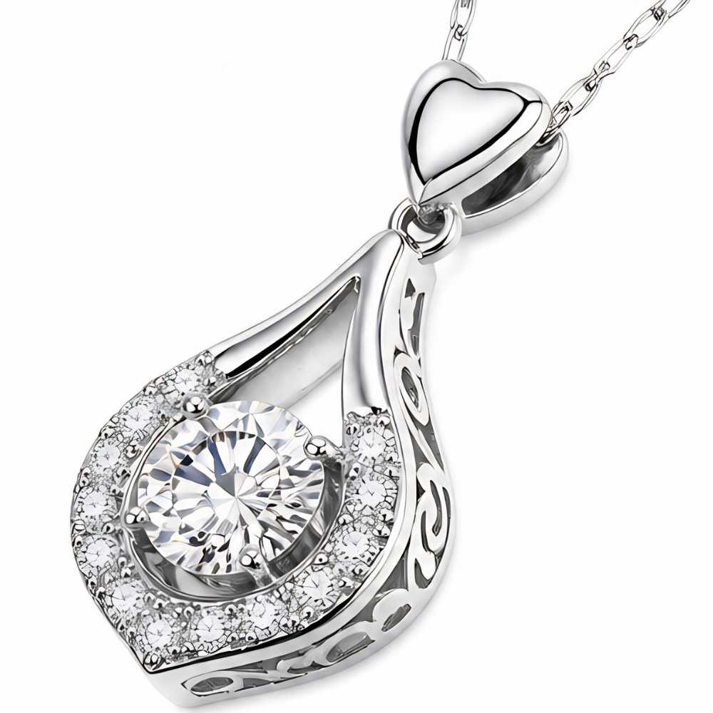 Lunavia – Dancing Stone Teardrop Pendant Necklace
