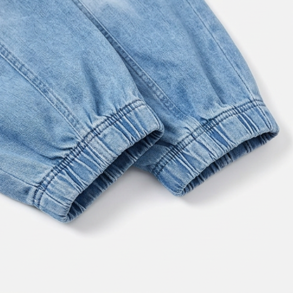 Loméa – Women's Relaxed Elastic Waist Denim Trousers