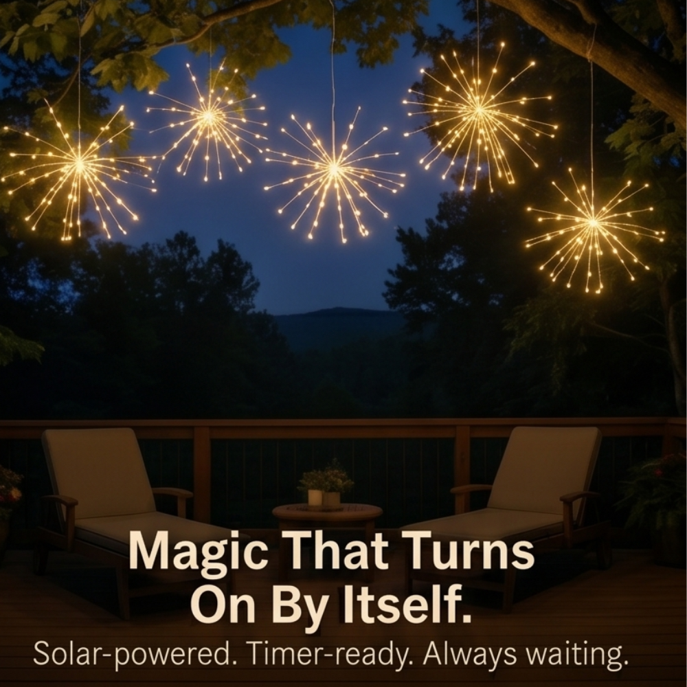 Lumora – Bendable Solar Firework Garden Lights (3 Pack)
