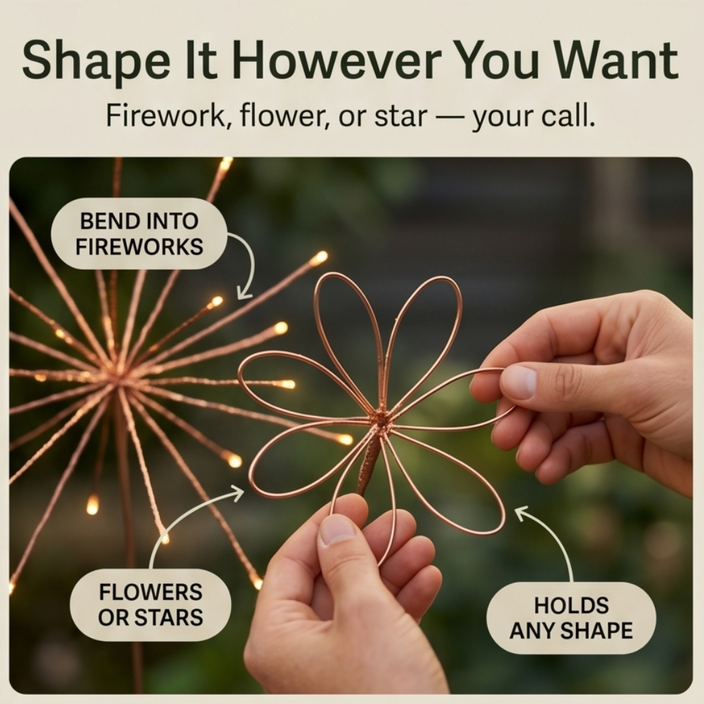 Lumora – Bendable Solar Firework Garden Lights (3 Pack)