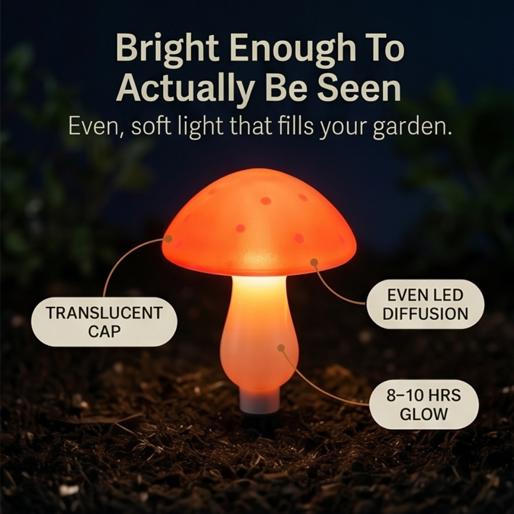 Glowvara – Solar Mushroom Lights for Garden Paths