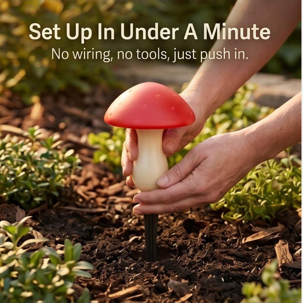 Glowvara – Solar Mushroom Lights for Garden Paths