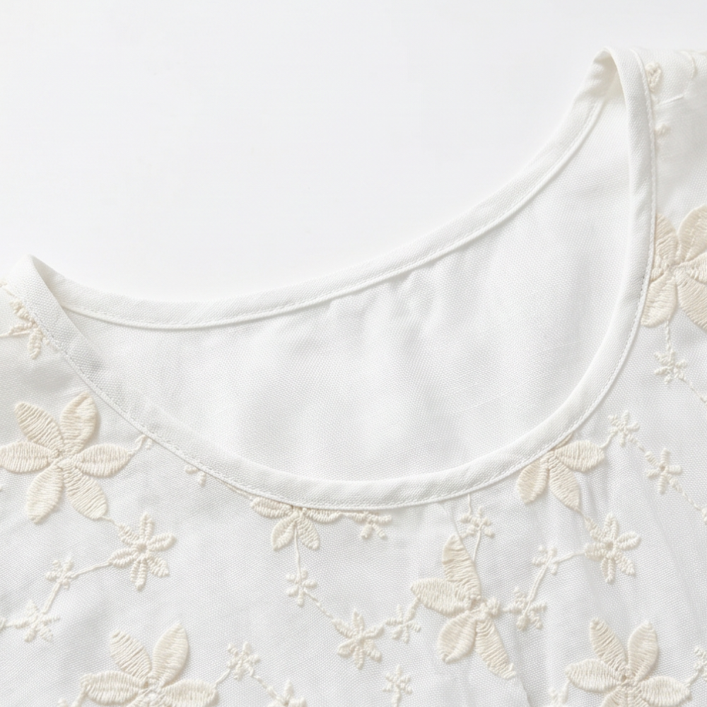 Floralé – Women's Embroidered Floral Peplum Blouse