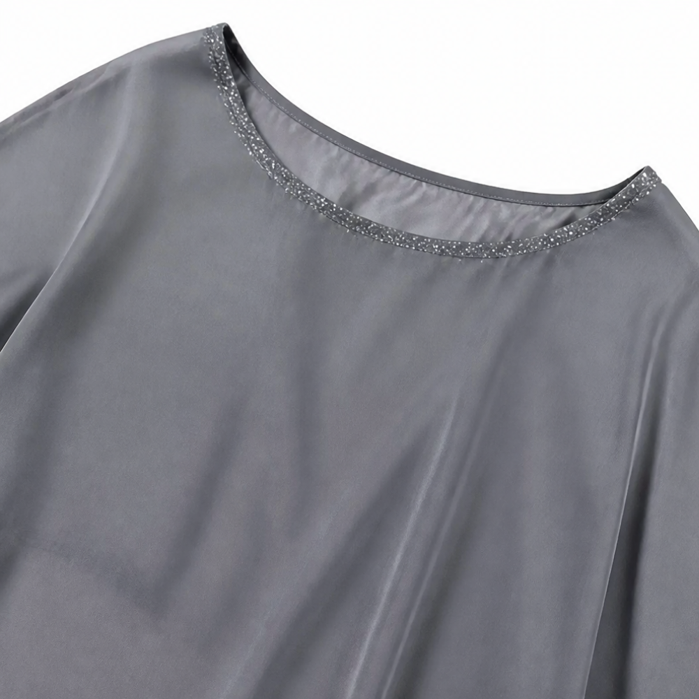 Lumésa – Chiffon Sequin Two-Piece Pantsuit Set