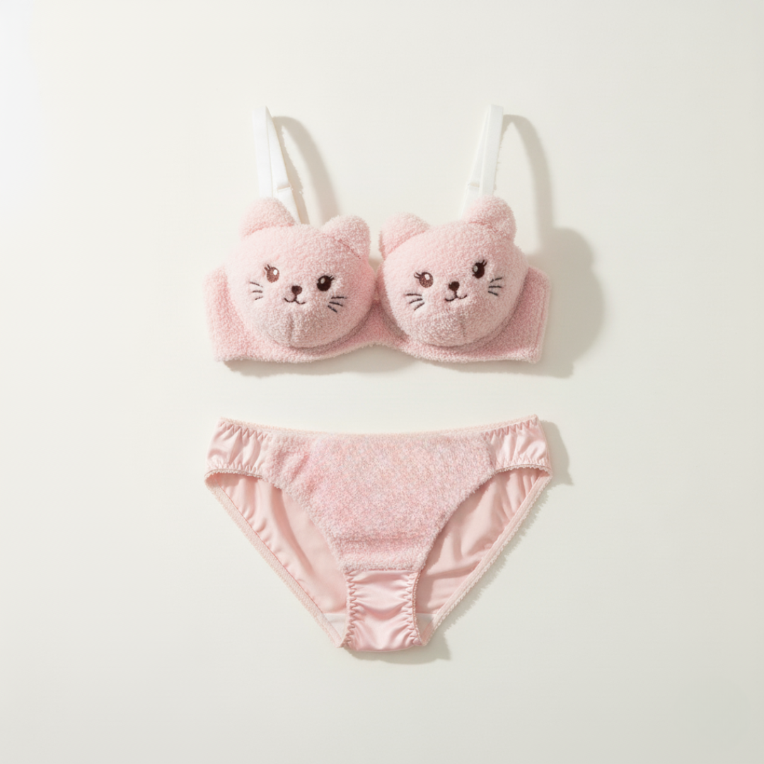 Cozyelle - Women's Plush Lingerie Set, Soft Fleece Cozy Warm