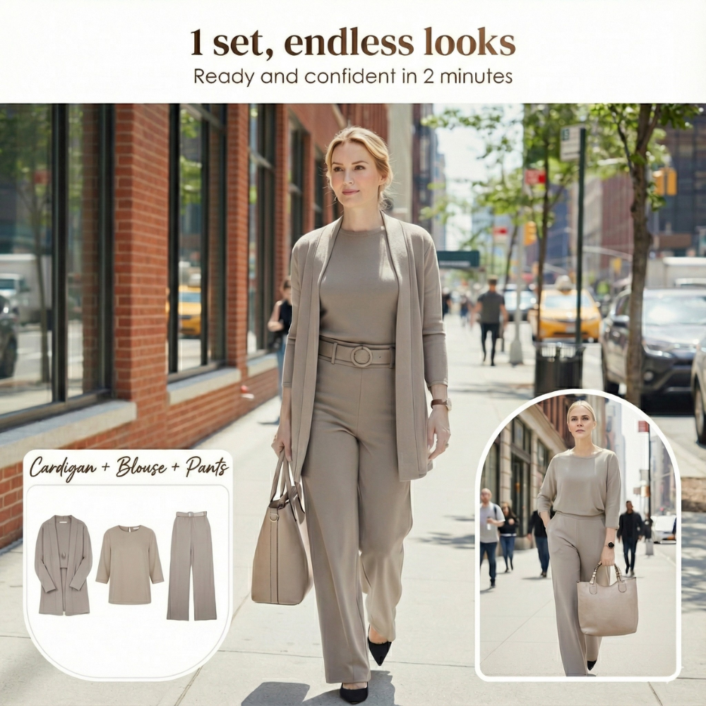 Elysette – Women’s 3-Piece Coordinated Lounge Set