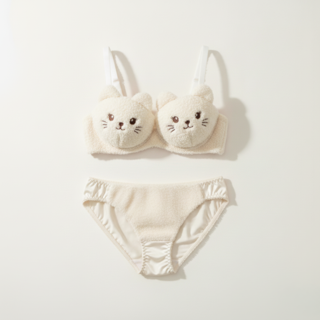 Cozyelle - Women's Plush Lingerie Set, Soft Fleece Cozy Warm