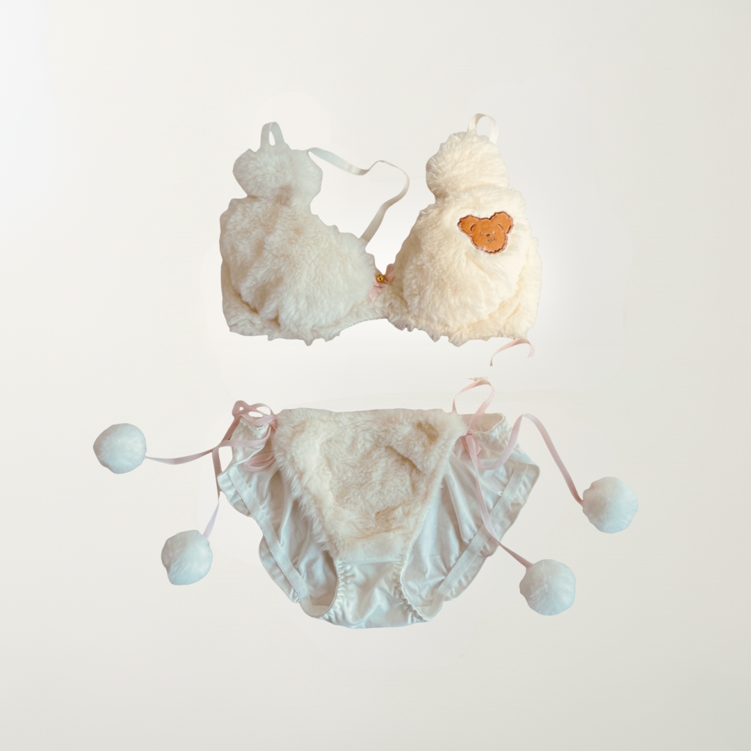 Cozyelle - Women's Plush Lingerie Set, Soft Fleece Cozy Warm
