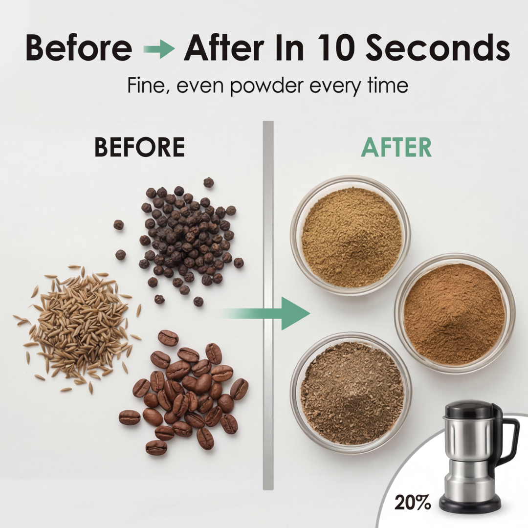Grindora – Multi Blade Grinder for Coffee and Spices