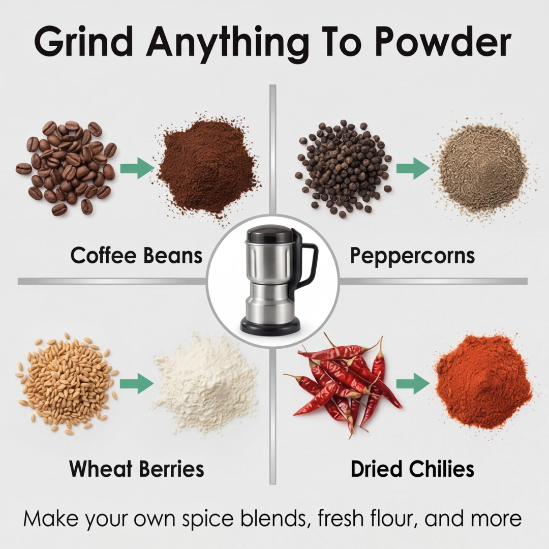 Grindora – Multi Blade Grinder for Coffee and Spices